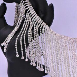 Rhinestone Fringe Trim